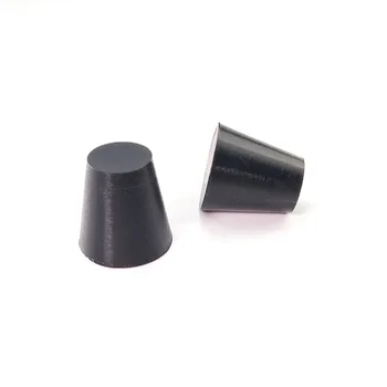 Черная термостойкая коническая силиконовая заглушка с порошковым покрытием, герметичная коническая заглушка для гальванических покрытий 10шт